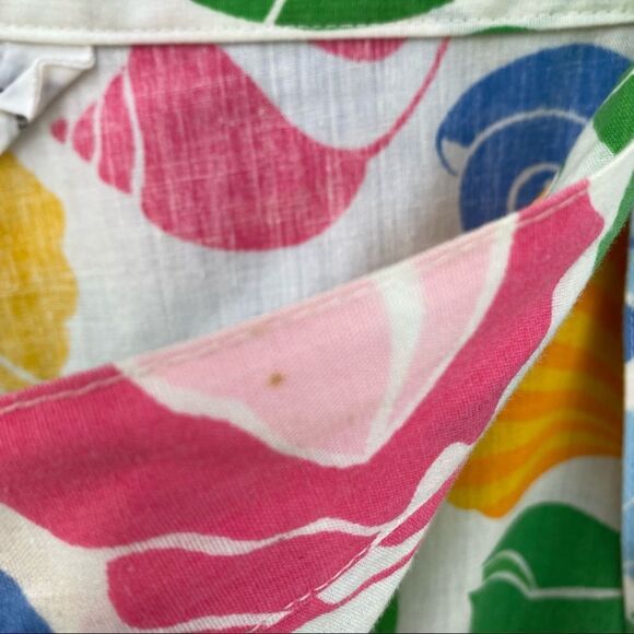 Vintage Pop-O Florida Sz L Pastel Shells Wrap Around Skirt - Picture 11 of 15